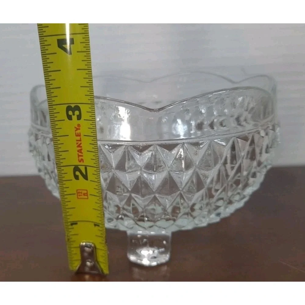 NIB Crystal Emporium Footed Centerpiece Bowl 4.75